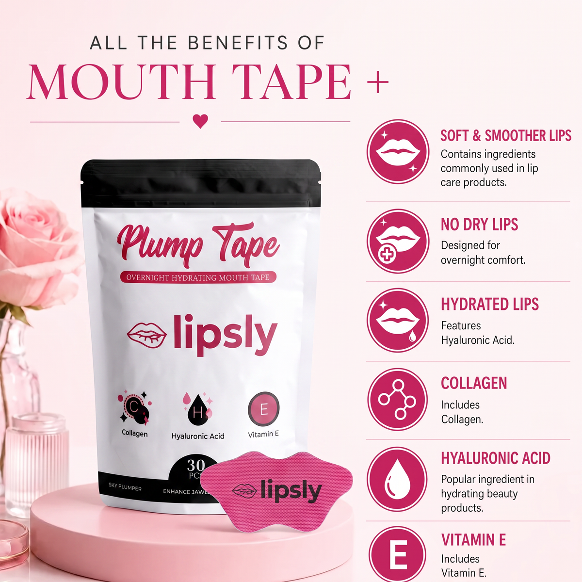 Lipsly™ - Plumper, Softer-Looking Lips, Overnight